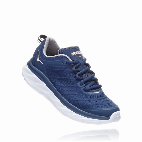 Hoka One One AKASA Lifestyle Shoes For Women India Blue IN-4370